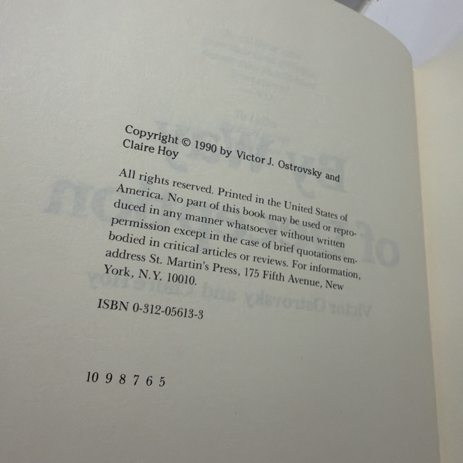 By Way of Deception: Making of a Mossad Officer (Hardcover) by Victor Ostrovsky
