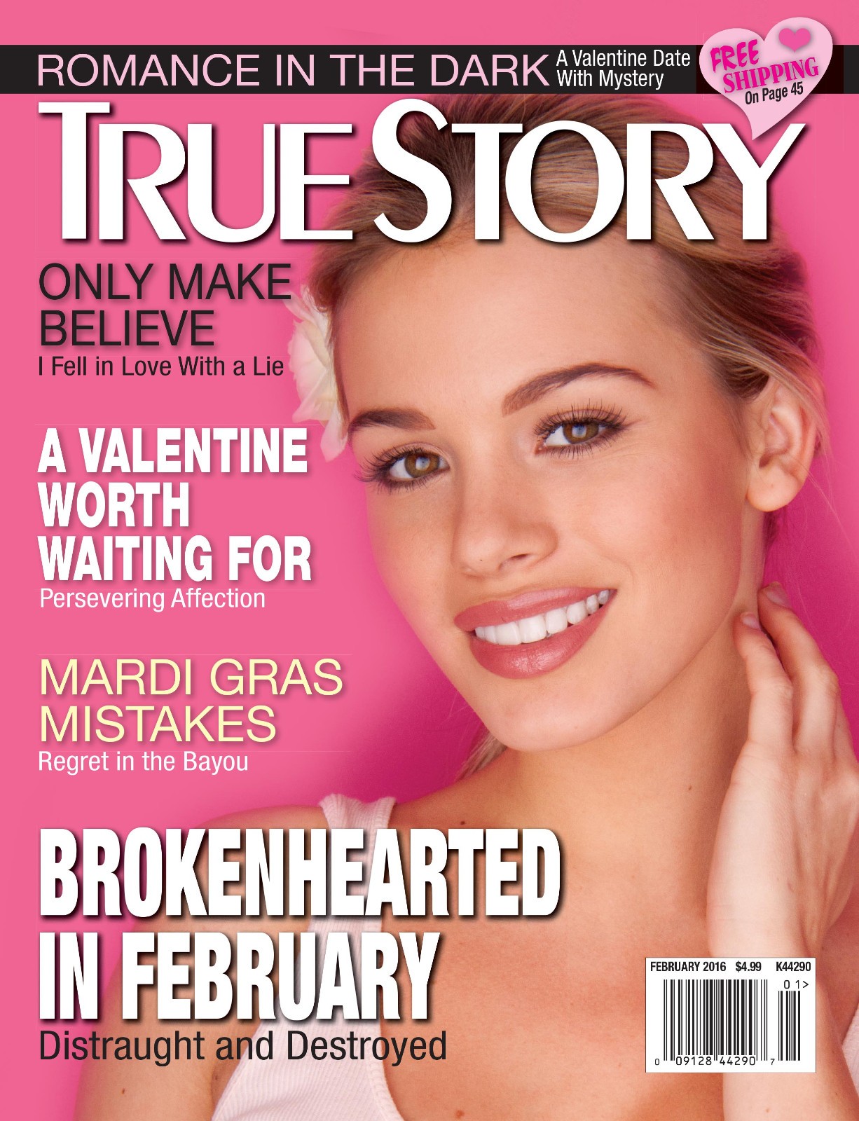 2016 True Story Magazines, 4 months – JANUARY, FEBRUARY, MARCH, & APRIL.