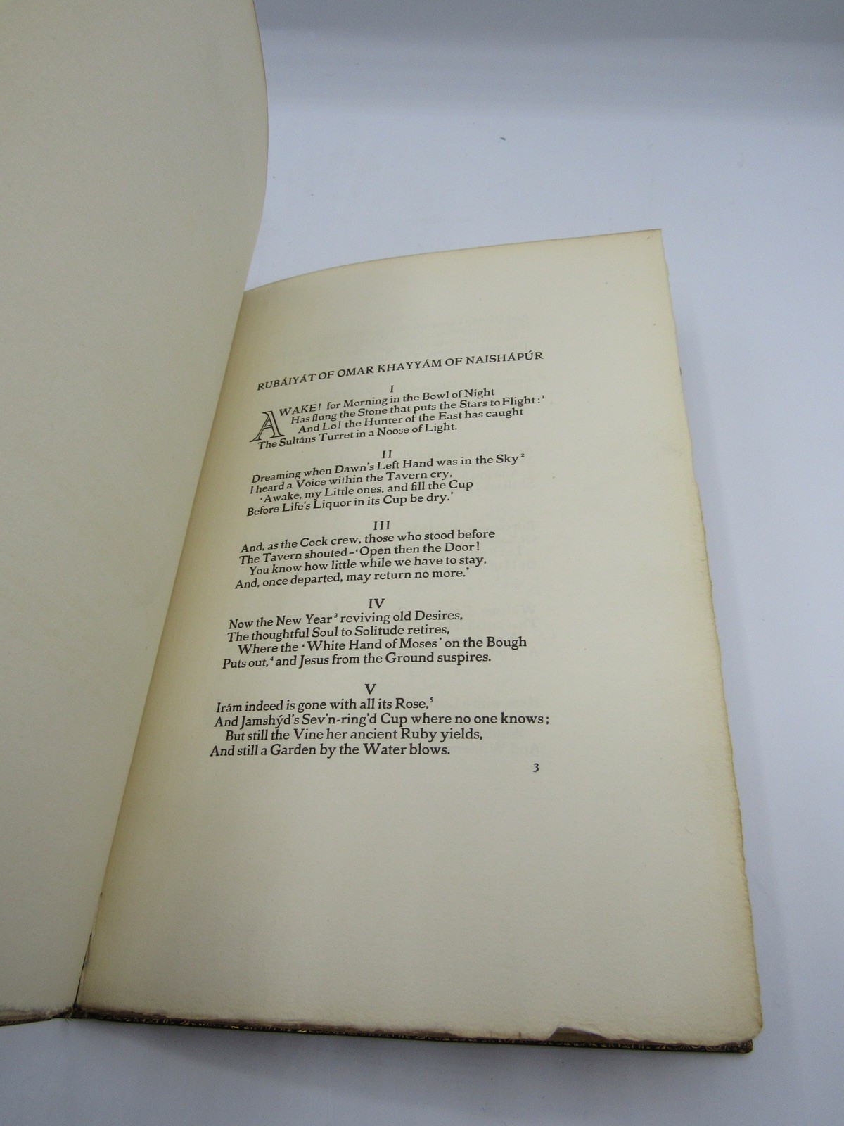 Sangorski & Sutcliffe fine binding gilt tooled leather Rubaiyat Omar Khayyam
