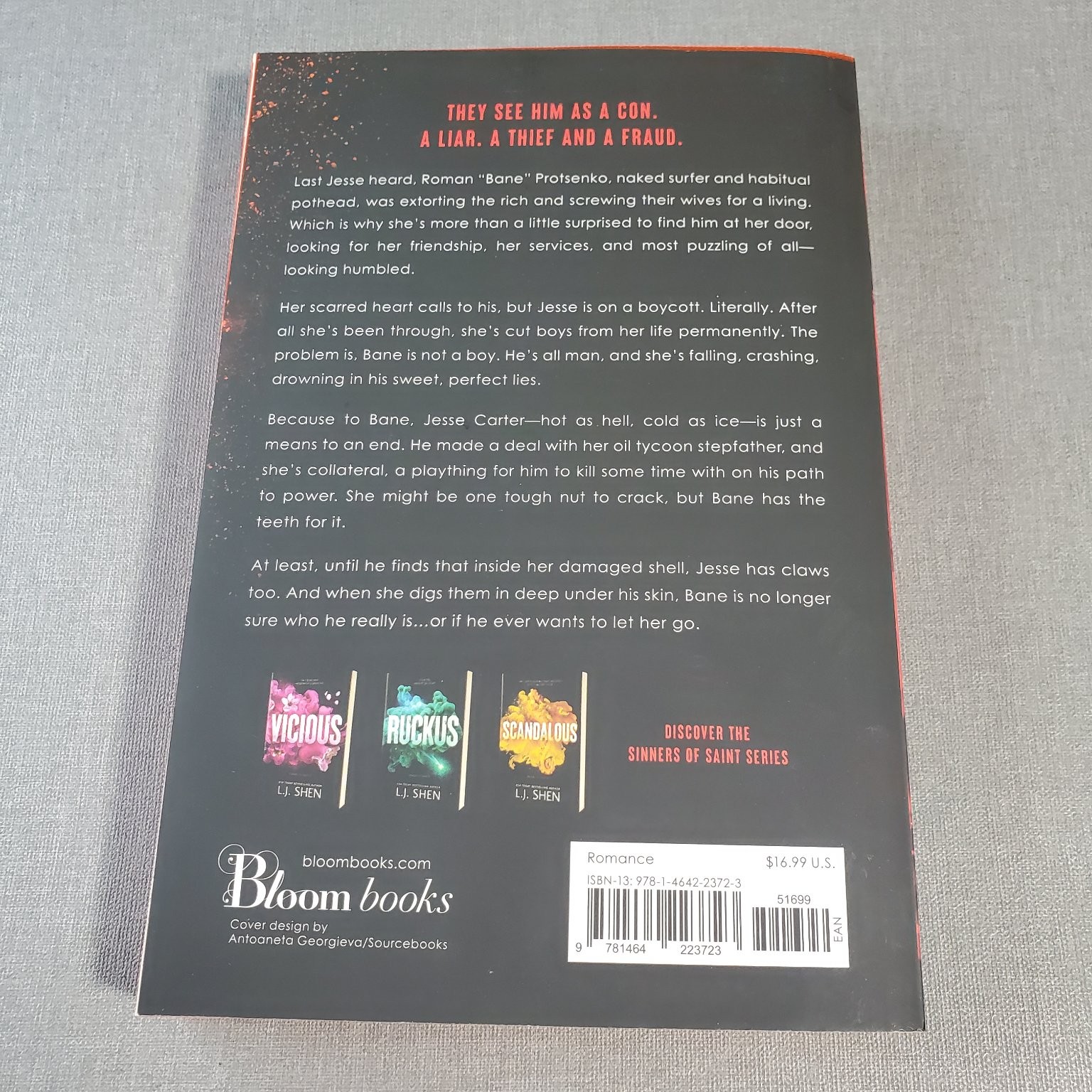 BANE L.J. Shen 2024 Sinners of Saint #4 Romance Bloom Books Special Edges