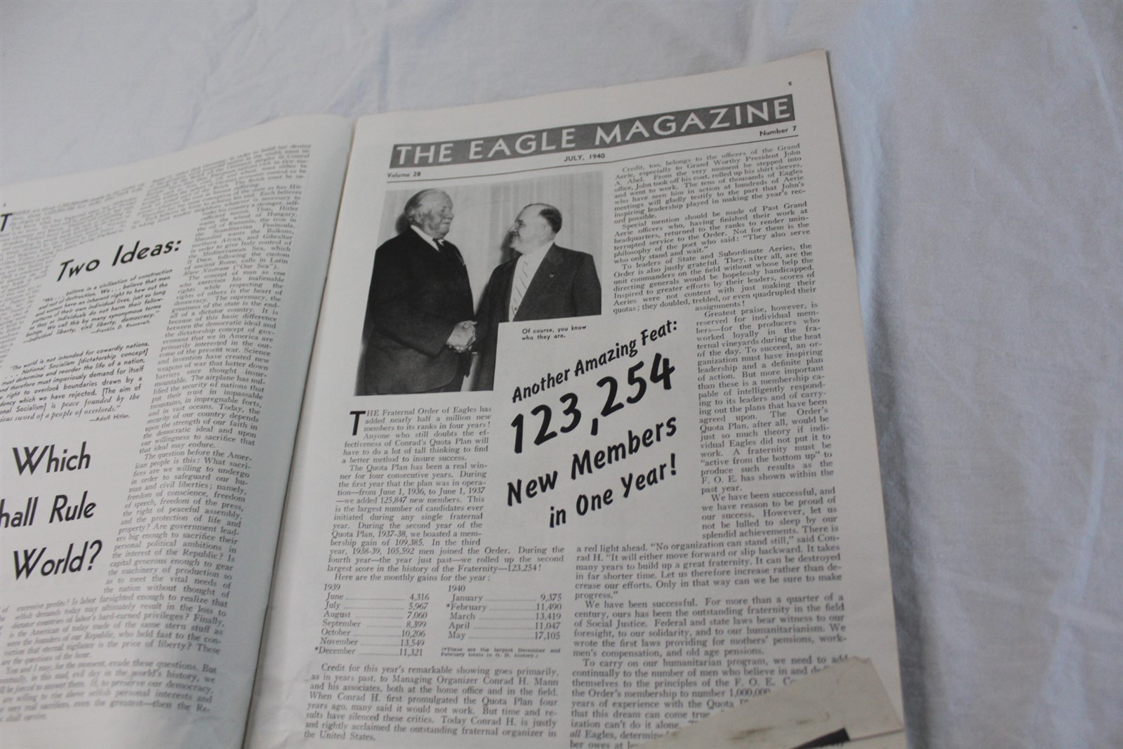 Vintage The Eagle Magazine 39 Pages July 1940 Lots of Ad Pages