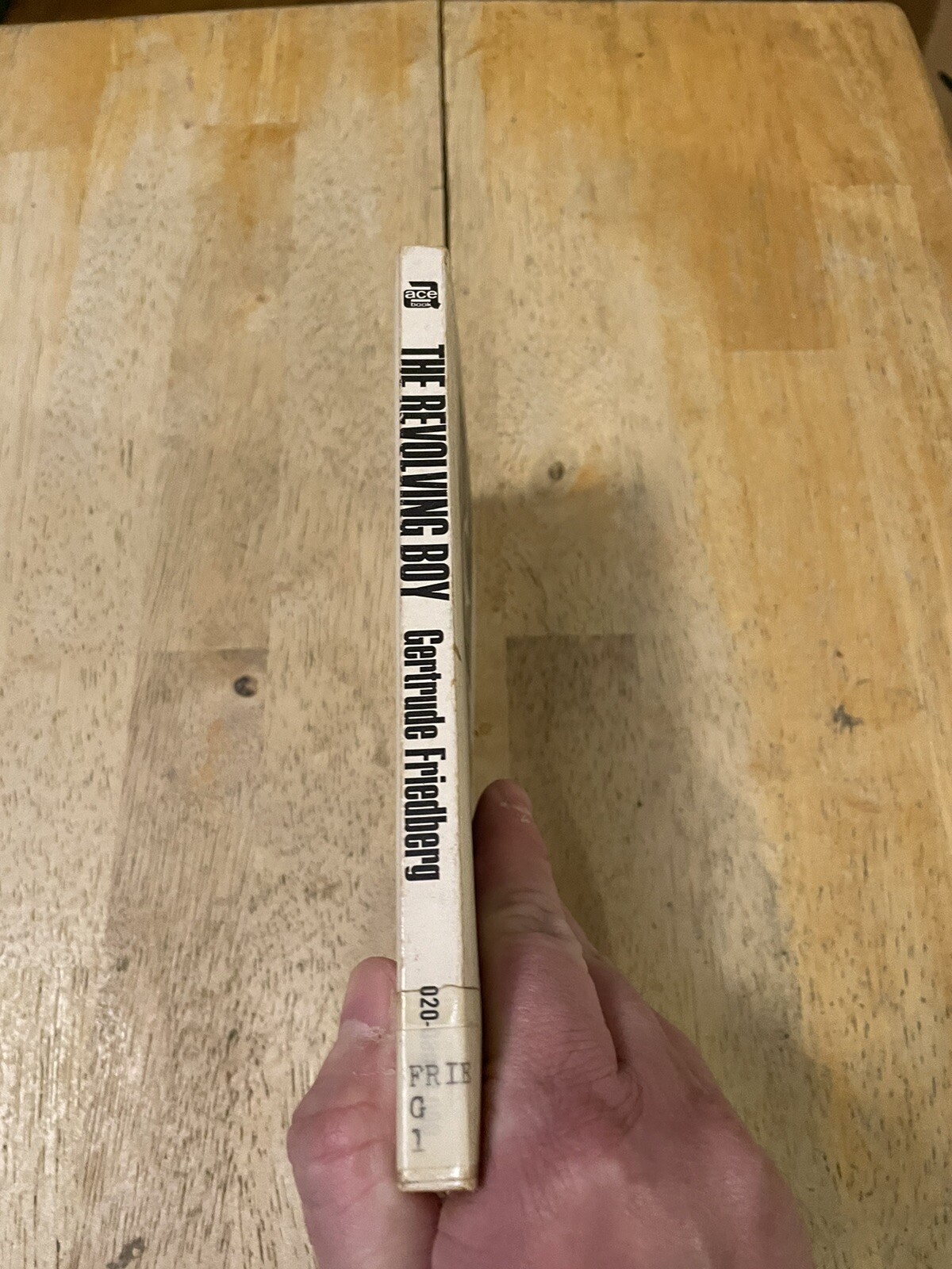 The Revolving Boy by Gertrude Friedberg Ace Science Fiction Paperback 1966