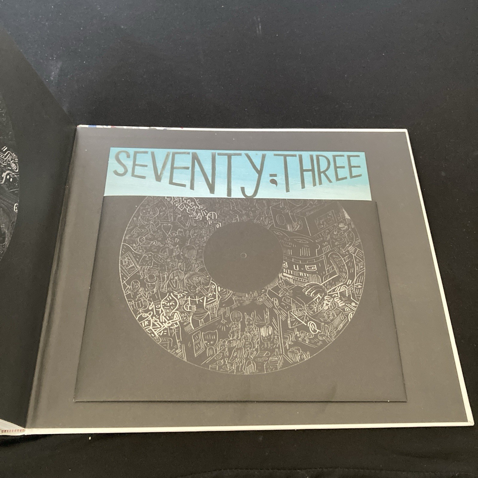 SEVENTY-THREE FUNSHINE book w/ 10″ vinyl RECORD Jason Jagel Art Hardcover SIGNED