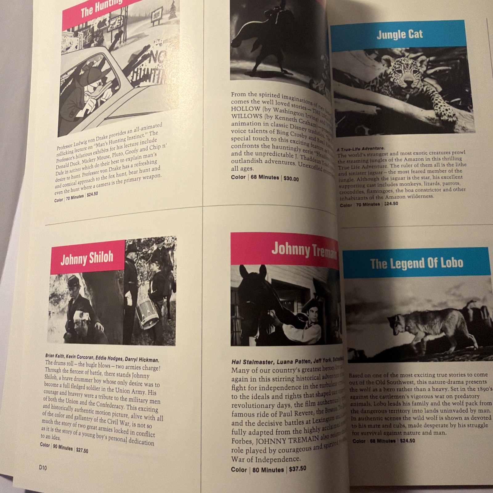 Walt Disney 1971-1972 Original Catalog 16mm Films For Rental Movie Magazine