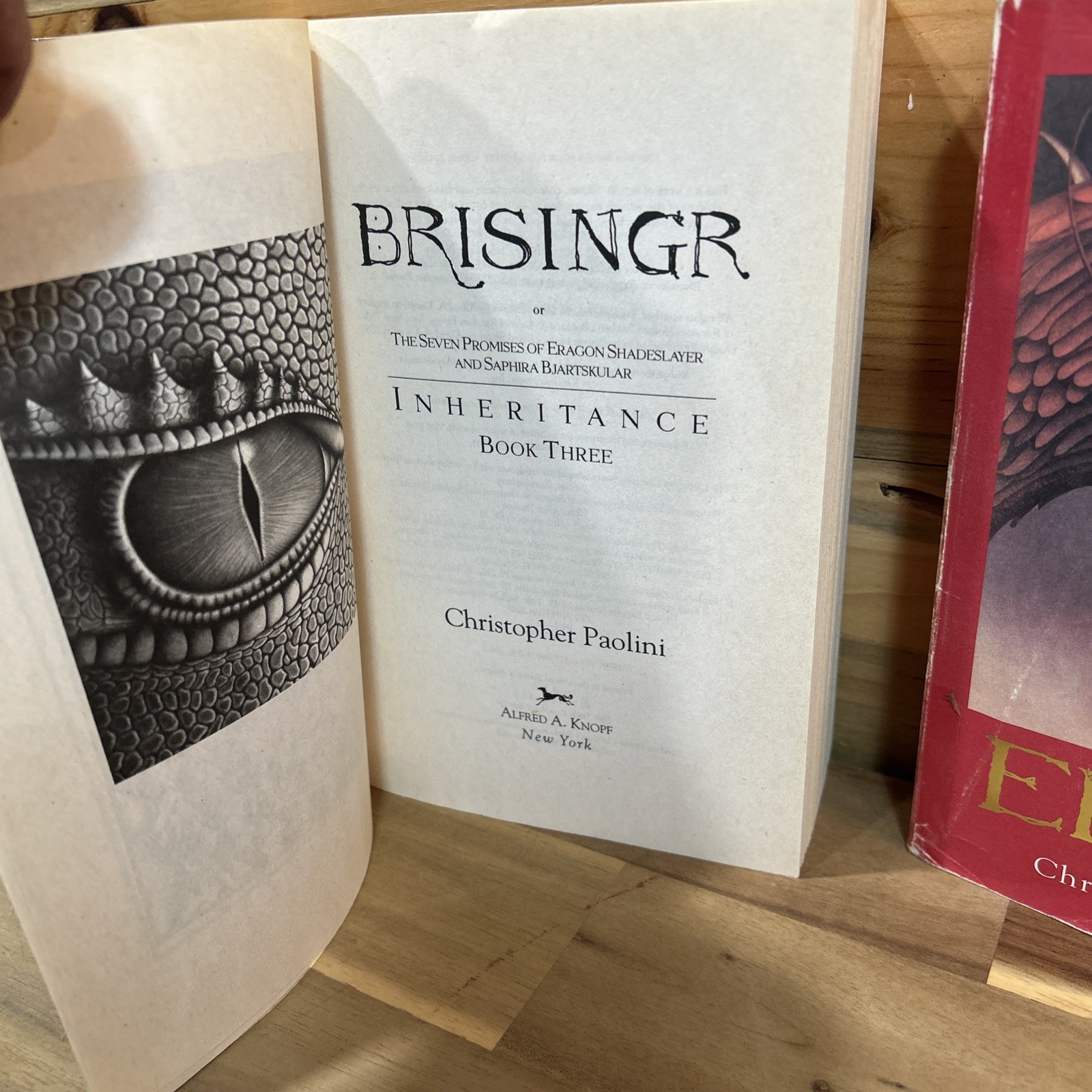 Inheritance Set : Eragon; Eldest; Brisingr by Christopher Paolini 2008 Complete!