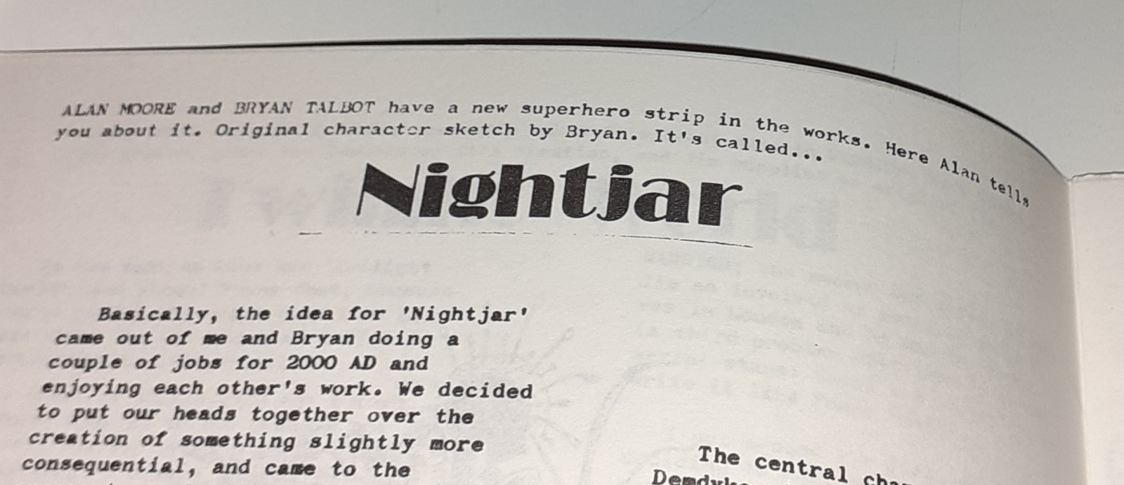 SSI JOURNAL no.49 fanzine UK 1983 ALAN MOORE Miracleman V for Vendetta Warrior