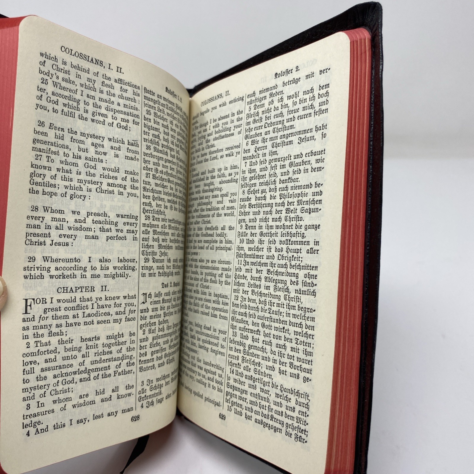 The New Testament German and English 1958 American Bible Society Leather-Like