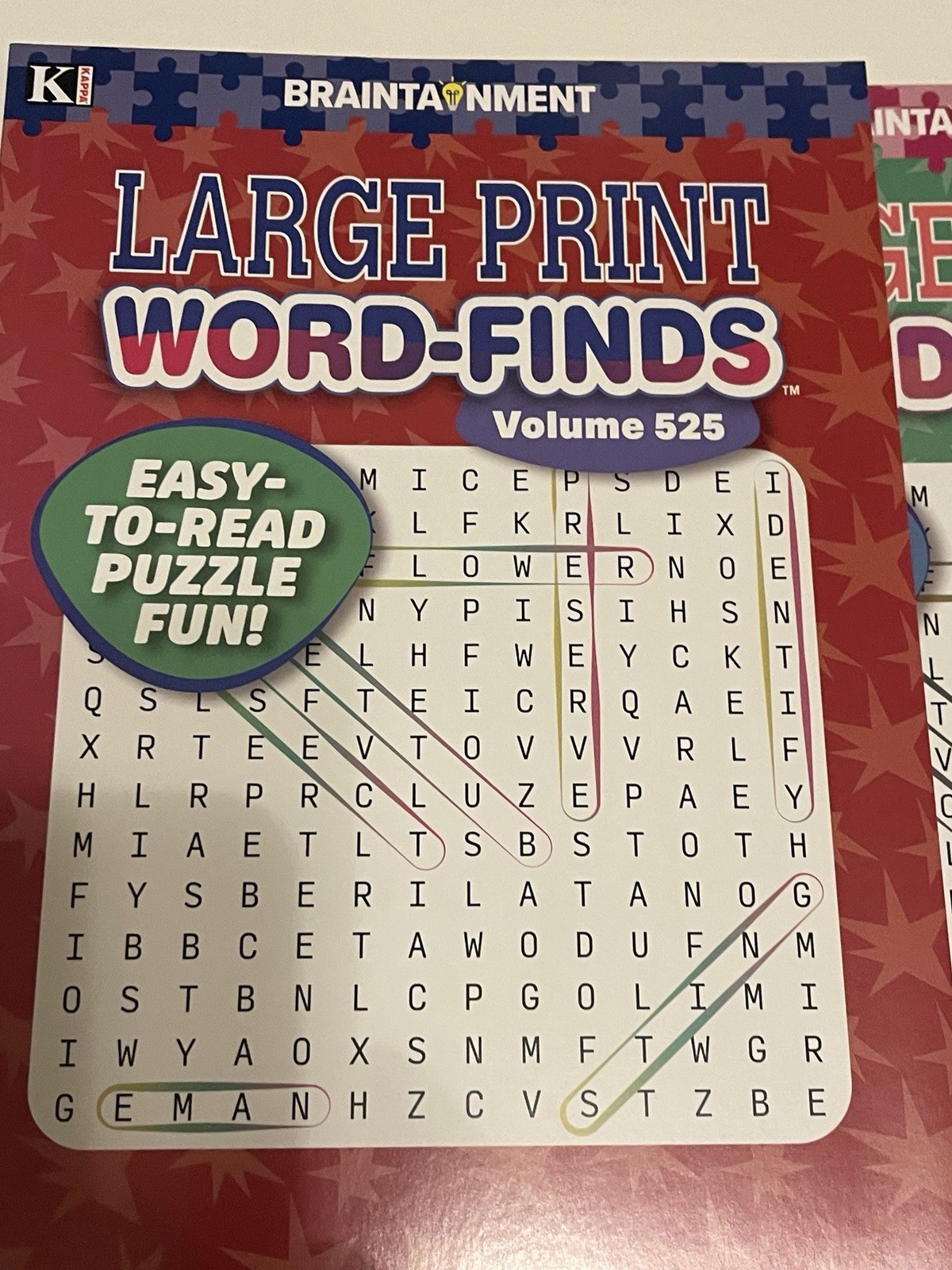 Lot Of 6 Kappa Large Print Word Search Word-Finds Books NEW Free Shipping 525-30