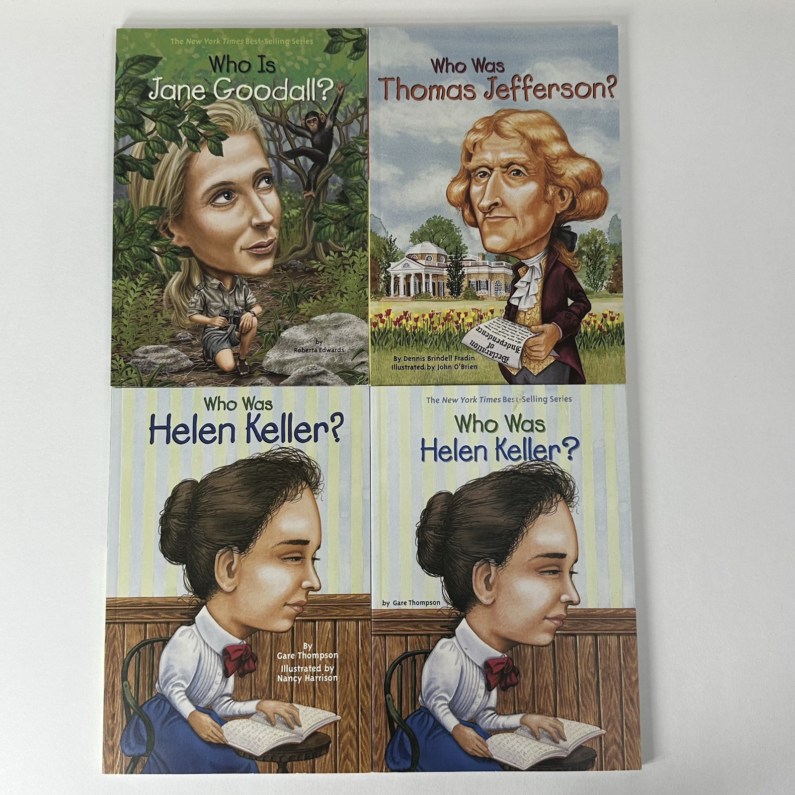 Who Is? Who Was? What Is? Lot of 13 Books, Ford, Franklin, Keller, Columbus Good