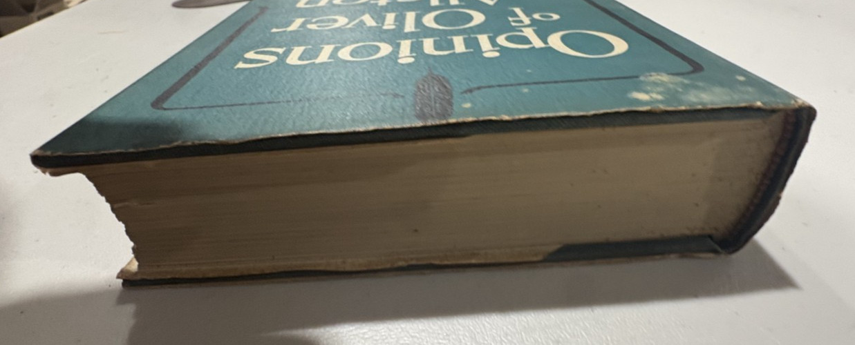 Van Wyck Brooks OPINIONS OF OLIVER ALLSTON E. P. Dutton 1941 1st Edition
