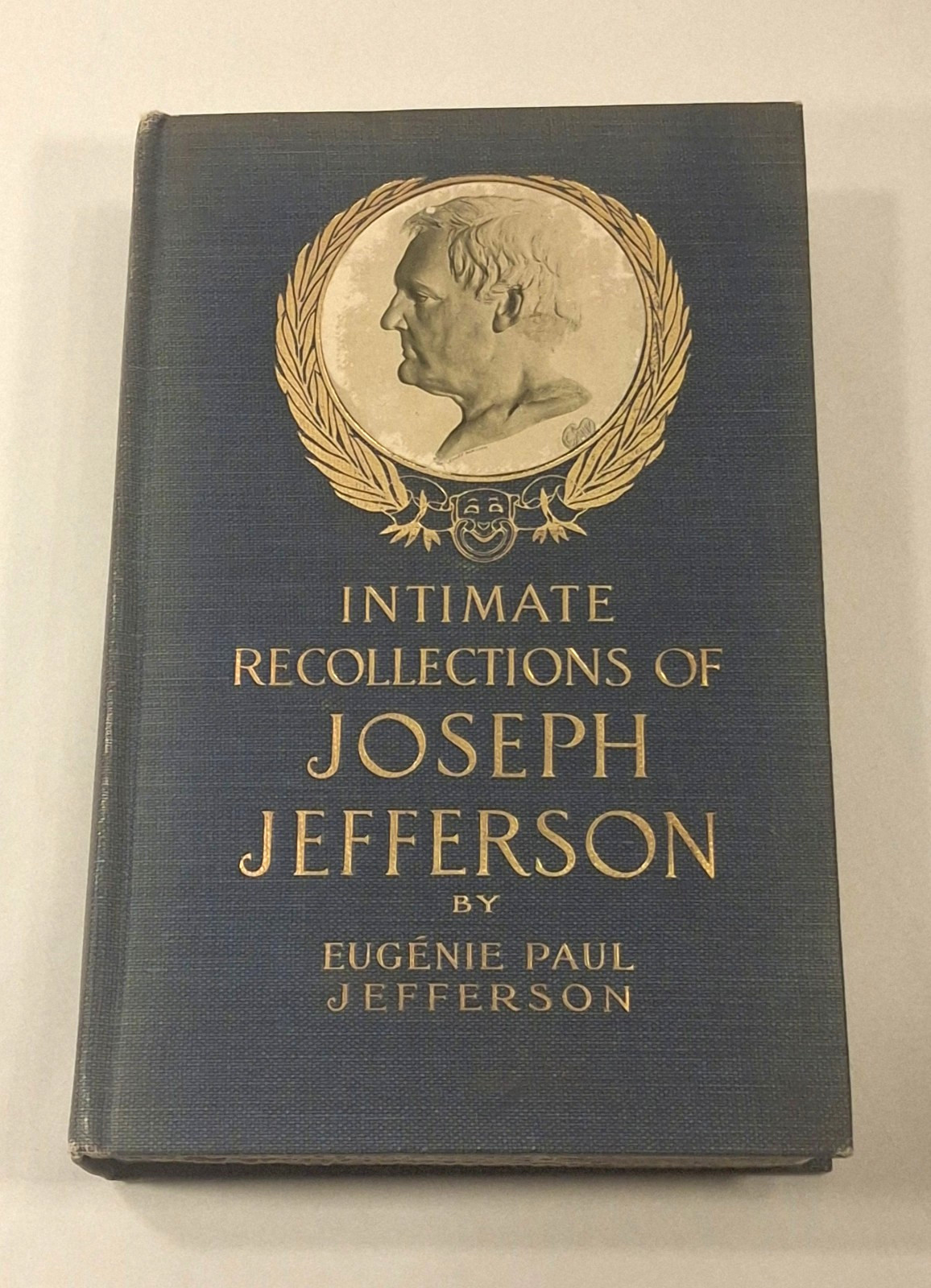 1909 Joseph Jefferson Intimate Recollections Antique Book Uncut Pages Photos