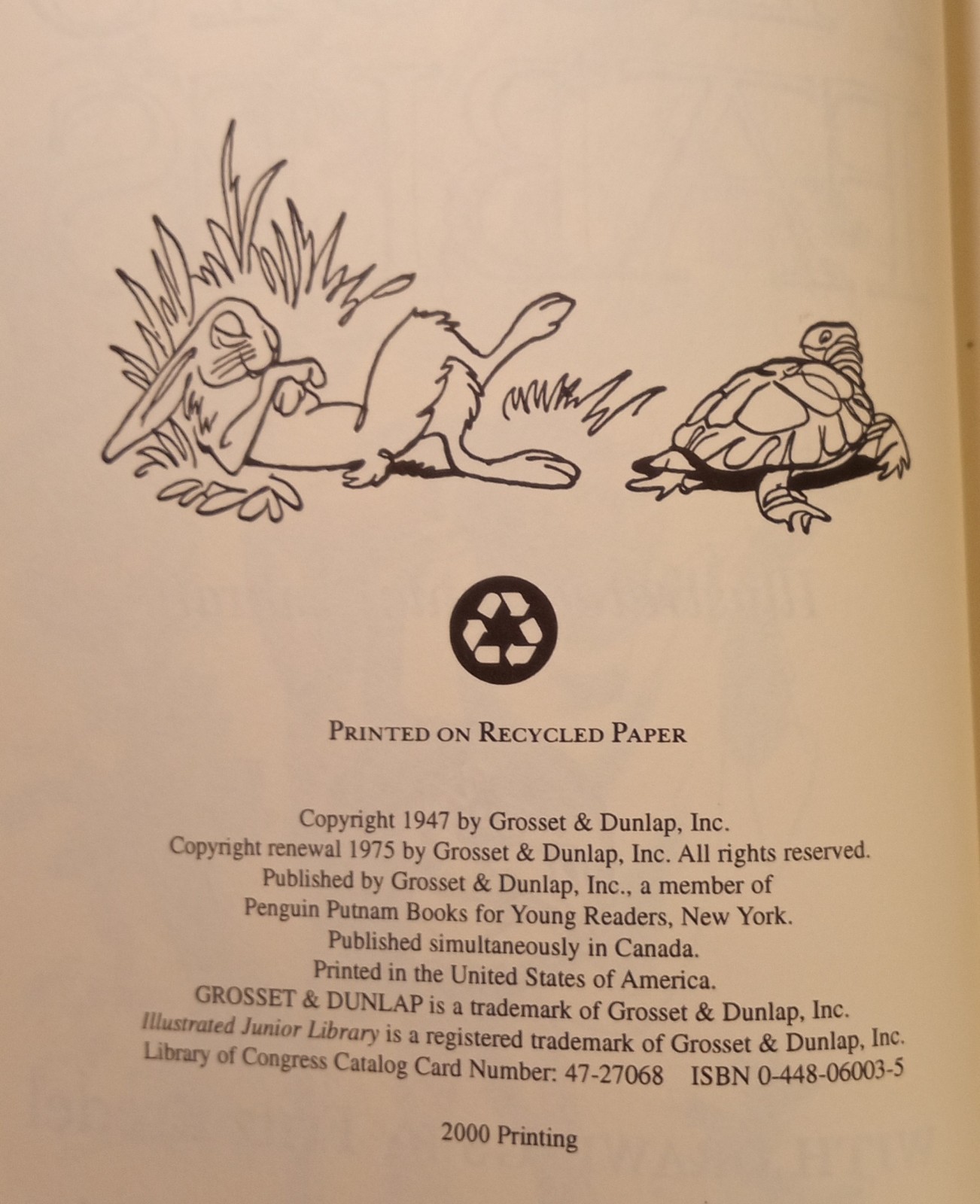 Aesop’s Fables. Book. VGT 2000. 234 Pages. Index