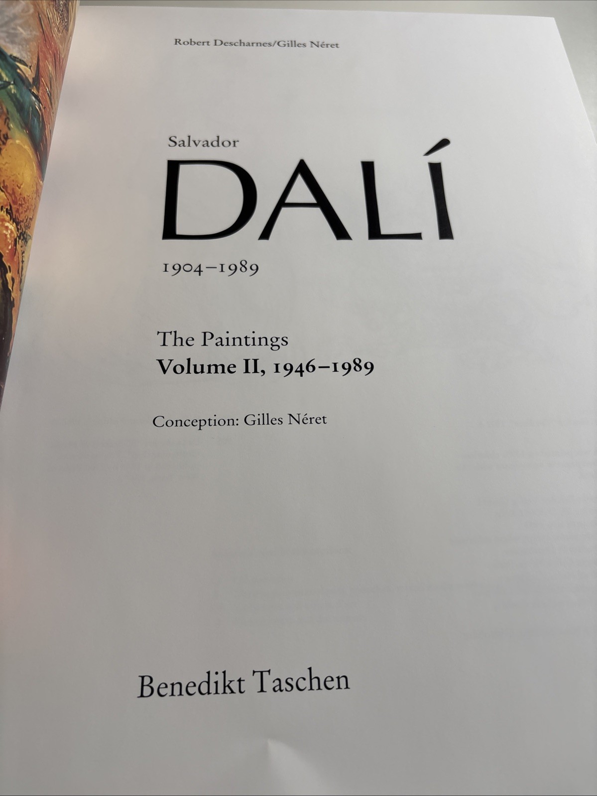 SALVADOR DALI The Paintings Benedikt Taschen Volumes I and II Hardcover Slipcase