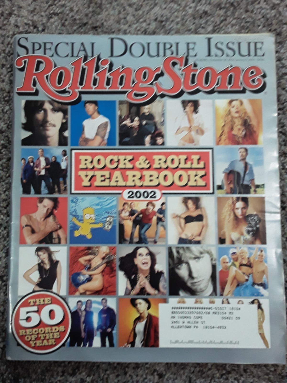 Rolling Stone magazine Vintage lot Linkin Park Creed Metal Punk 2002 Y2K Sexy