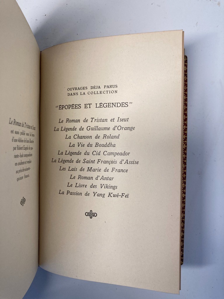 1924 Tristan et Iseut Joseph Bédier Fine Leather Binding Hachette London Pollen
