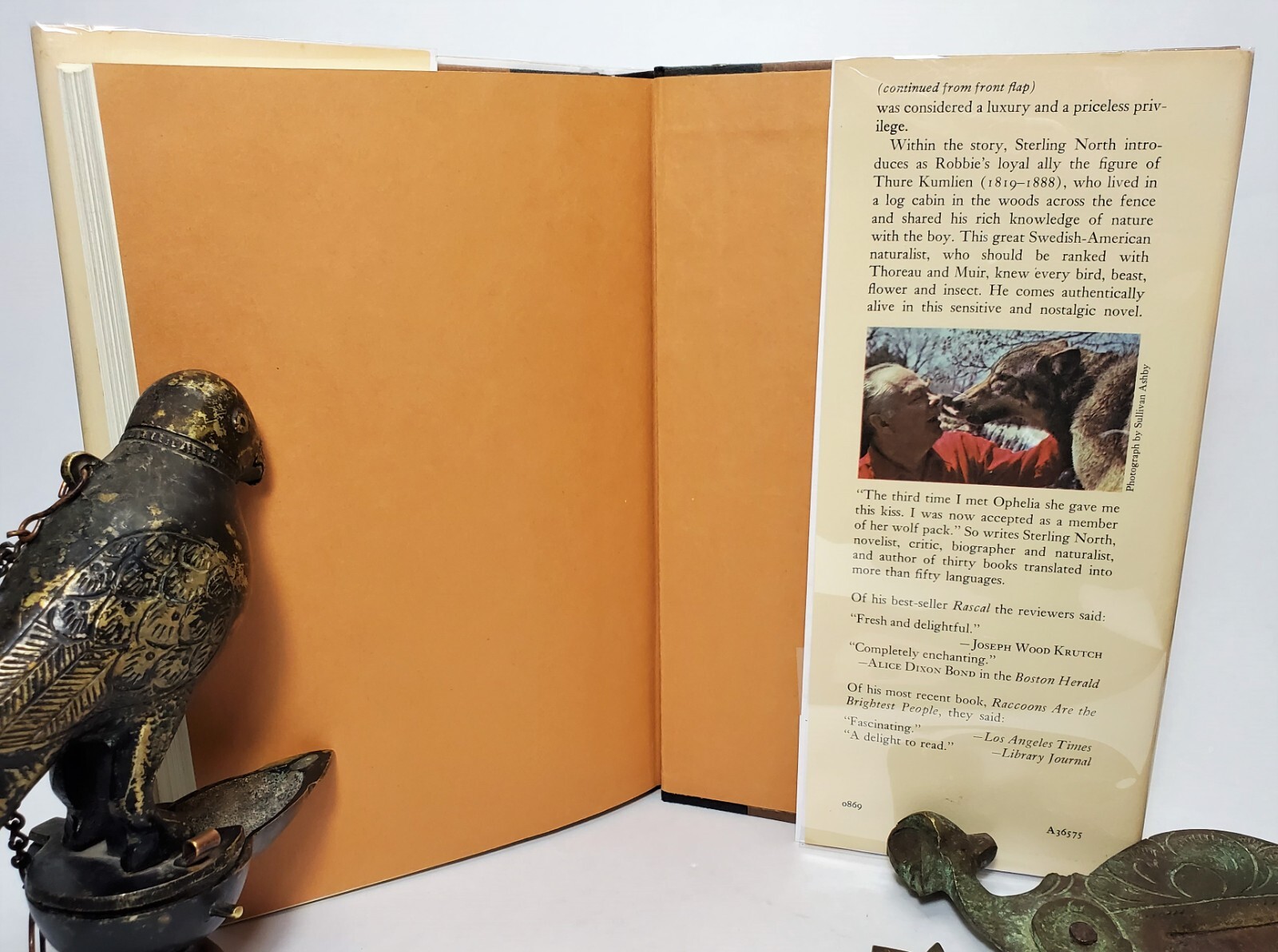 THE WOLFLING Sterling North 1969 First Edition First Printing HC$5.95DJ