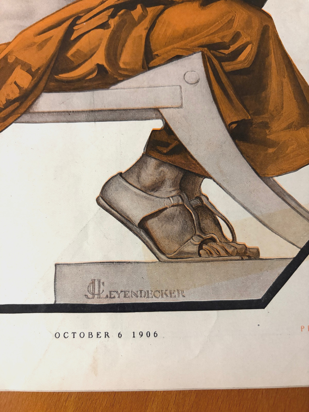Collier’s Mag October 6 1906 Sexy SCRIBE – JC Leyendecker Art – from Bound Book