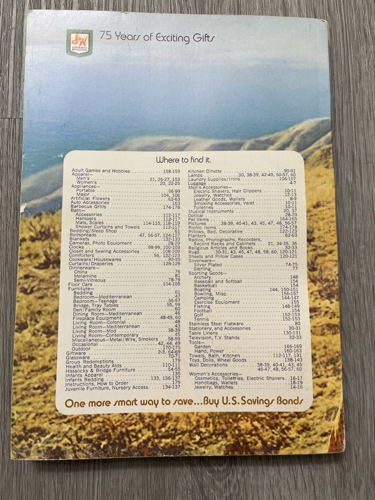 S&H Green Stamps Idea Book 75 Years Of Exciting Gifts 1971 Anniversary Vintage