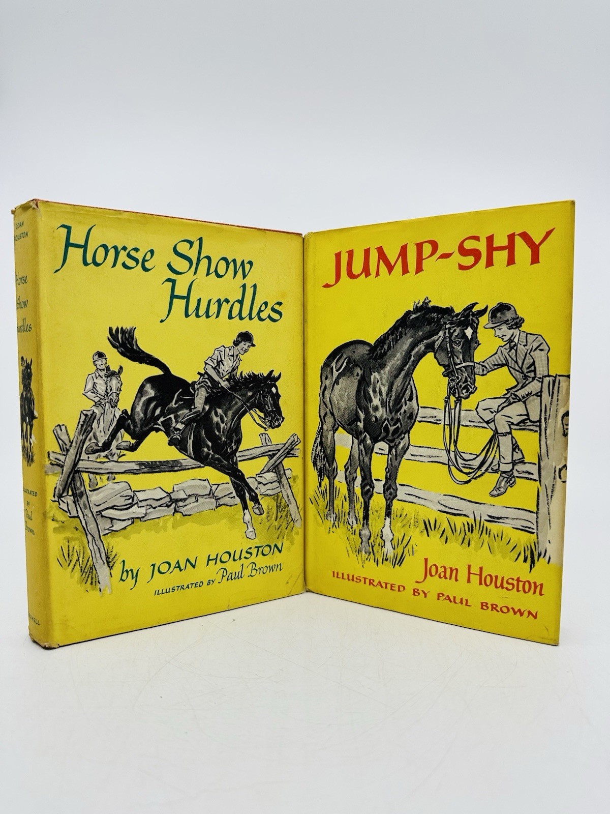 Joan Houston 2 Book Lot Set First Edition Printing Paul Brown Horse Show Riding