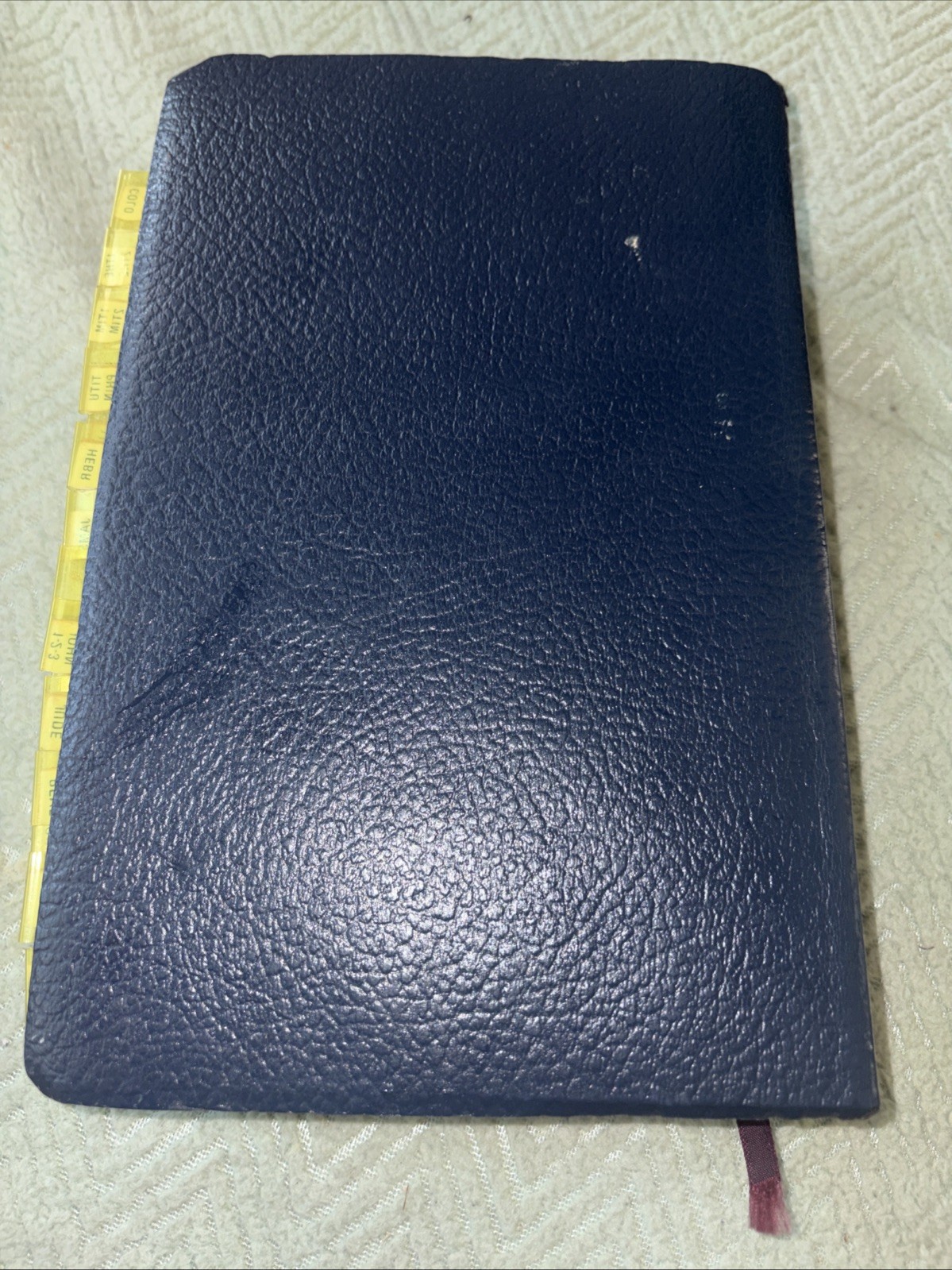The Jerusalem Bible 1966 Doubleday Blue Faux Leather