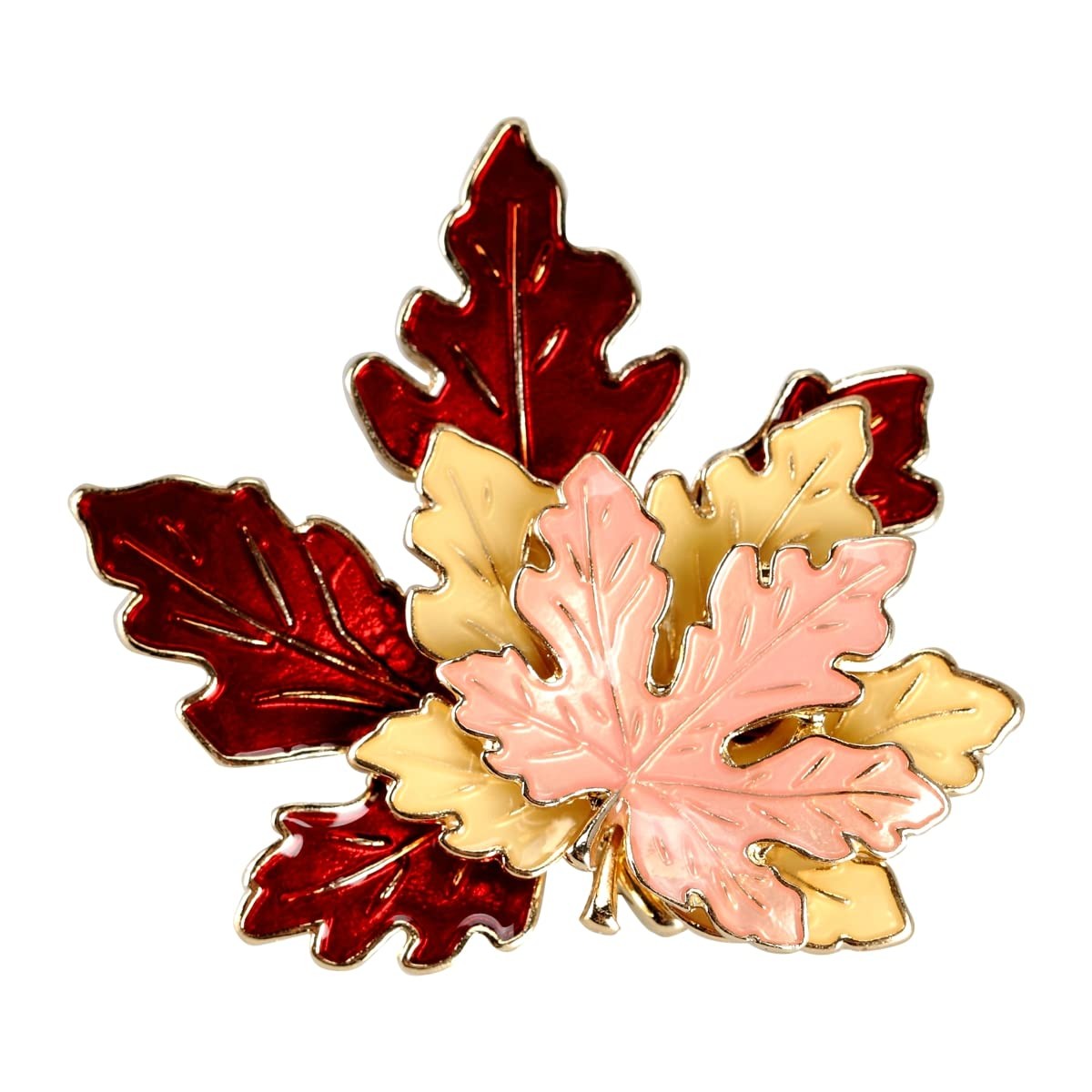 BinaryABC Thanksgiving Brooch Pin,Autumn Fall Approx. 4.2×5 cm, Random color