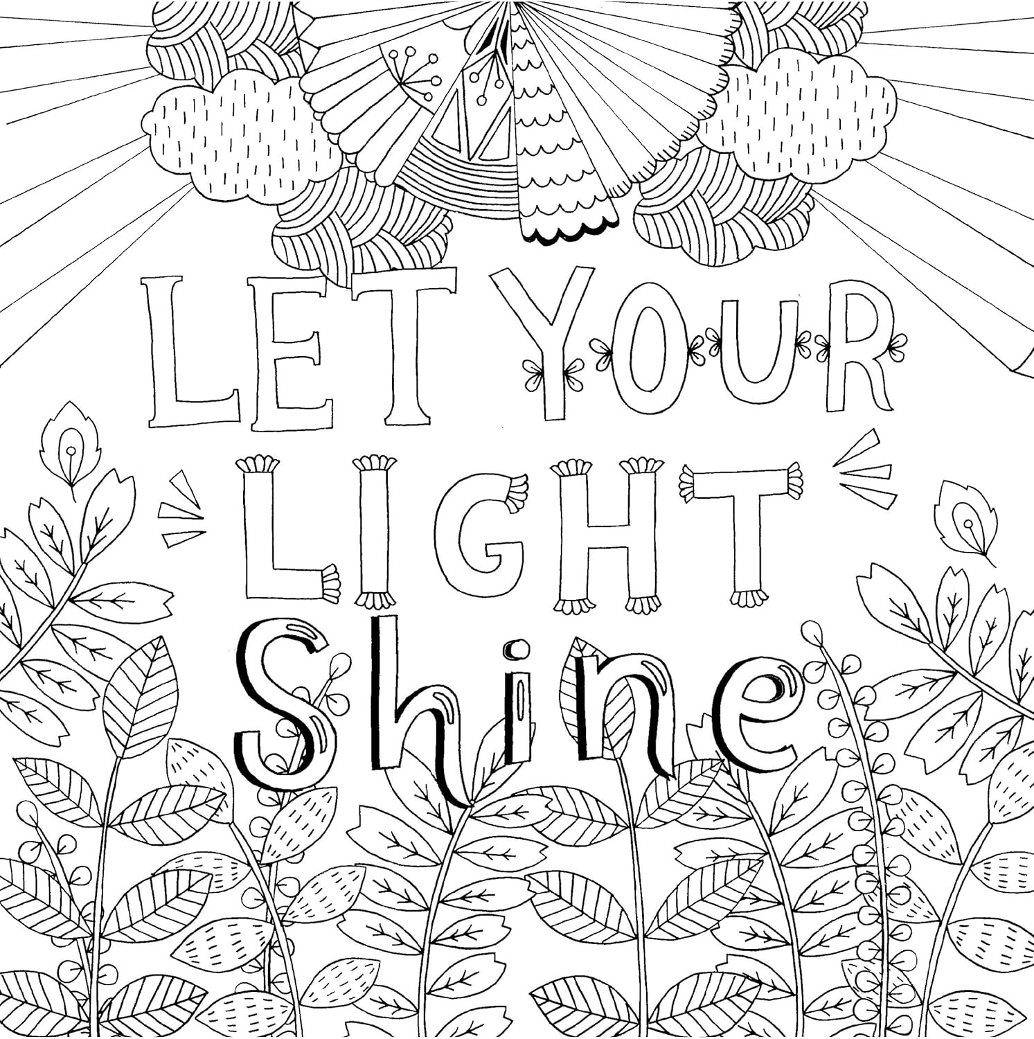 Inspirational Coloring Book for Adults 31 Pages Thick Paper Relaxing Artwork