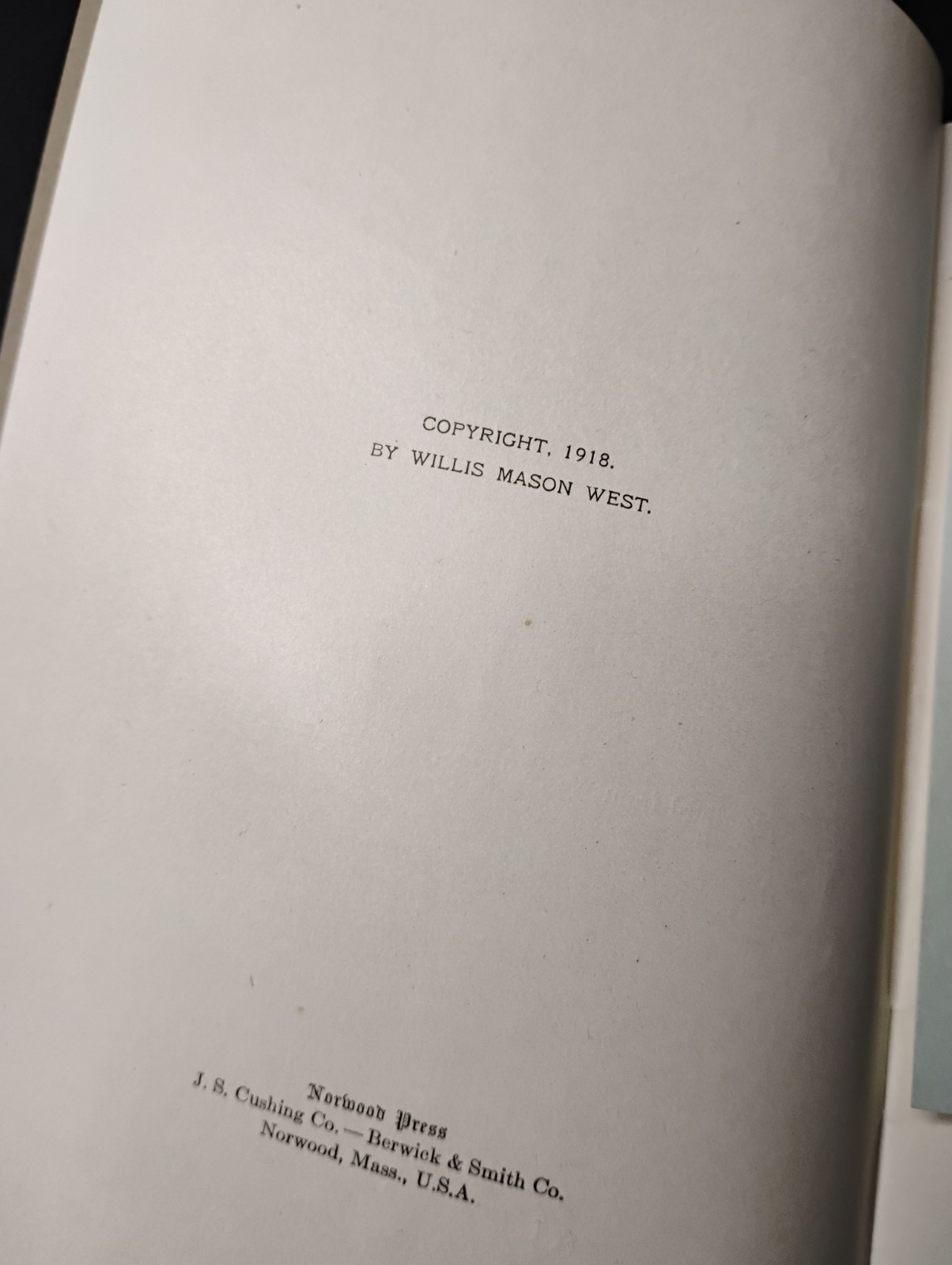 c1918 The War for Democracy Booklet by Willis Mason West – Allyn & Bacon