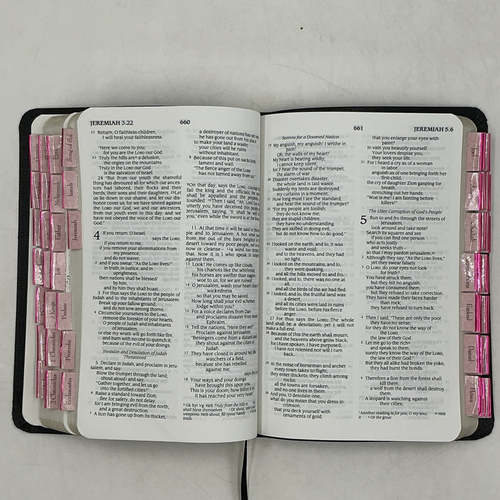 NRSV New Revised Standard Version Premium Bible Black Bonded Leather Abingdon