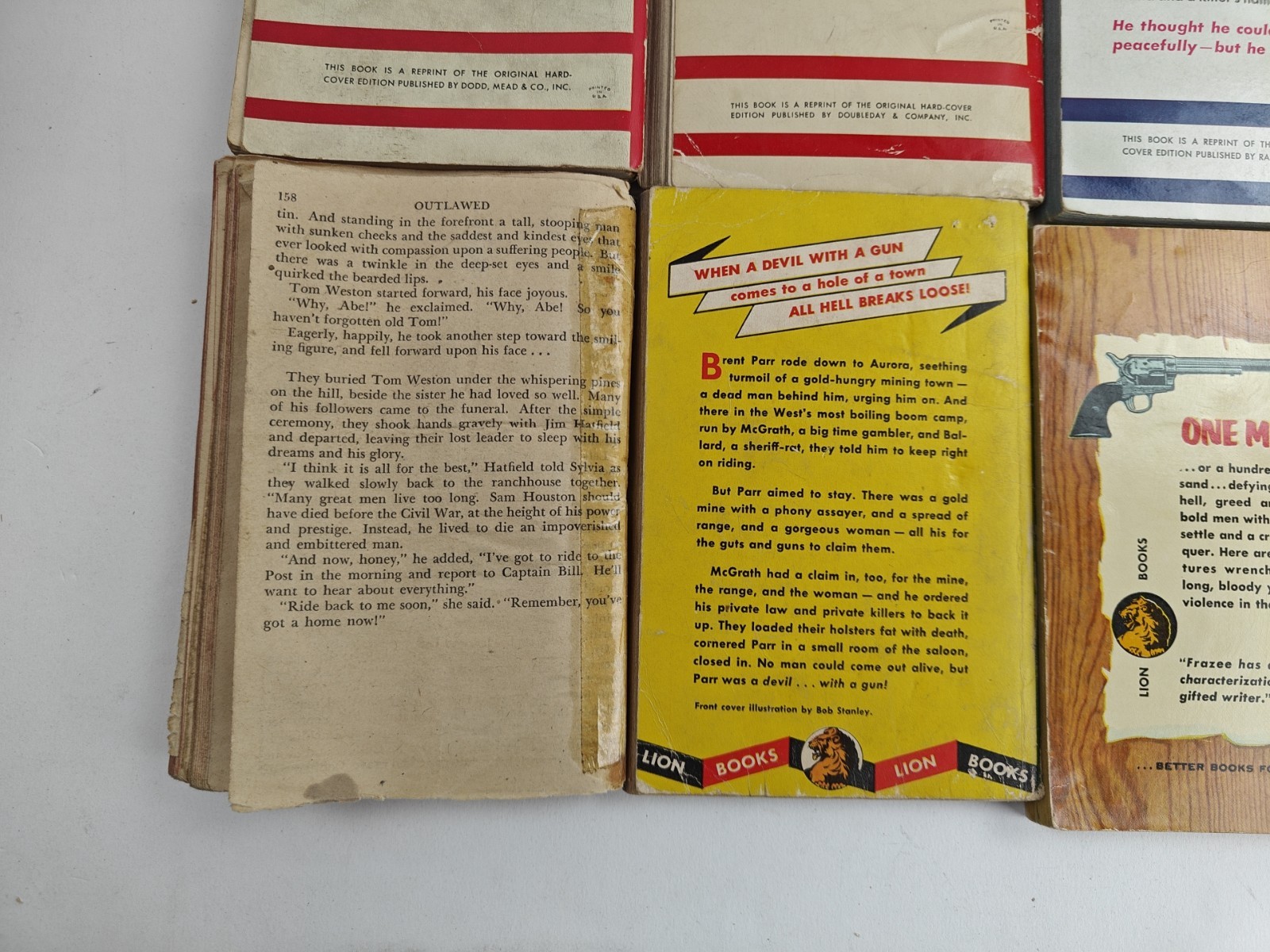 VTG Mixed Publisher Western Paperback Book Lot of 14 Cole, Morgan, Cook, Etc