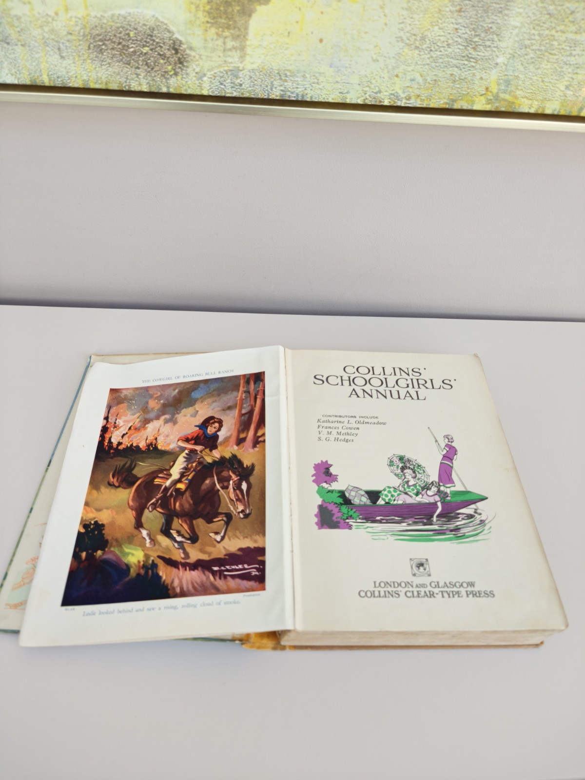 Vintage Collins’ Schoolgirls Annual 1930s Hardback Gt Britain 264 Pages Heavy