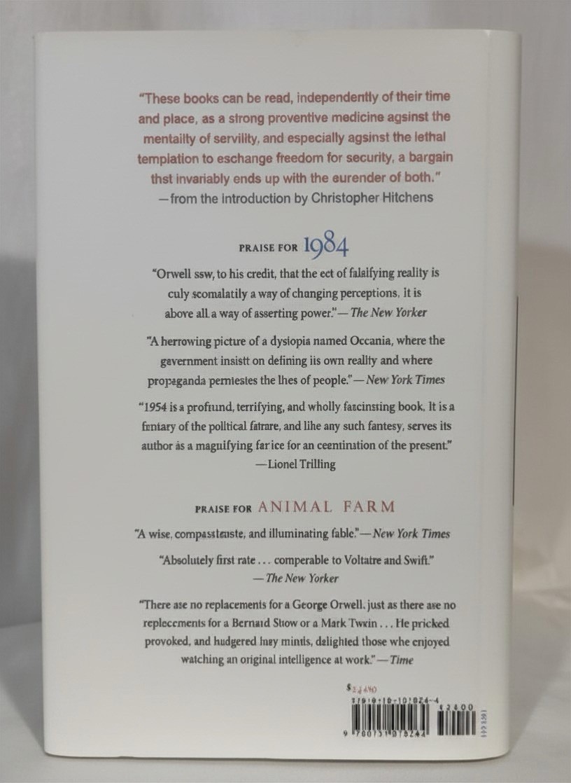 George Orwell Animal Farm & 1984 Hardcover 2003 HarperCollins w/ Dust Jacket