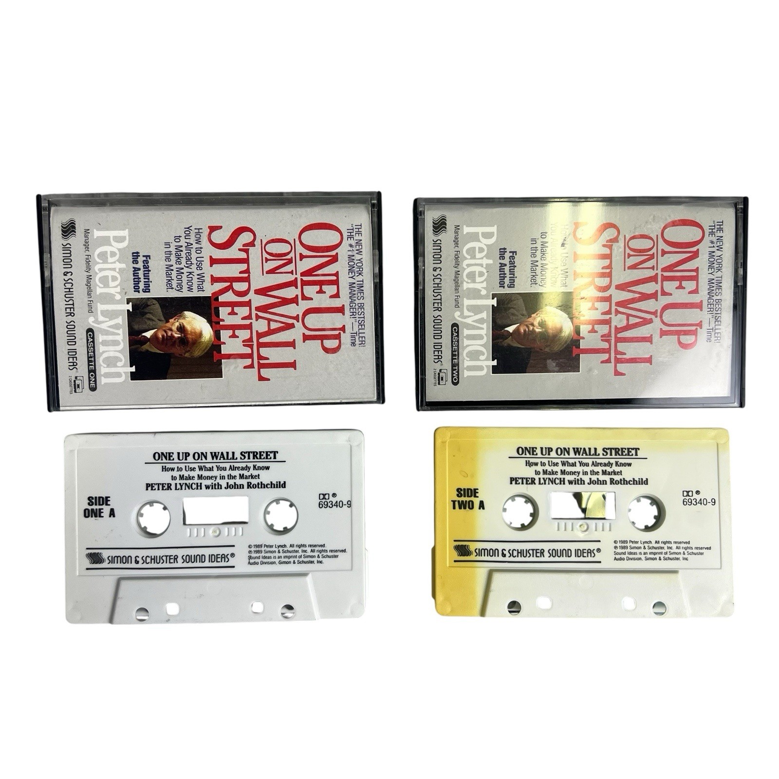 Peter Lynch One Up On Wall Street Audiobook Cassette Tape 2 Set 1989 Rare