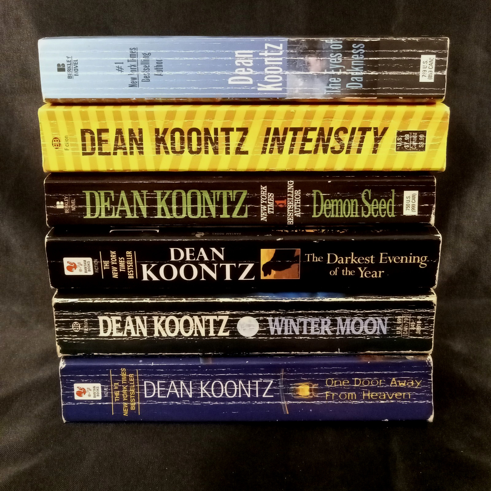 Dean Koontz 6 Book Lot Paperback Thriller Mystery Suspense Fiction Novel Set