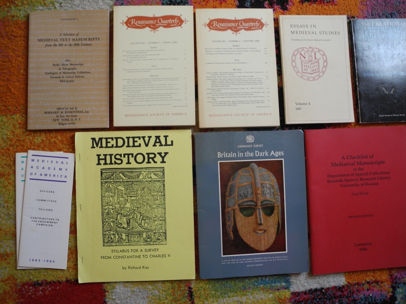 Medieval History Vintage Book Lot Middle Ages Renaissance Society Studies EuroUK