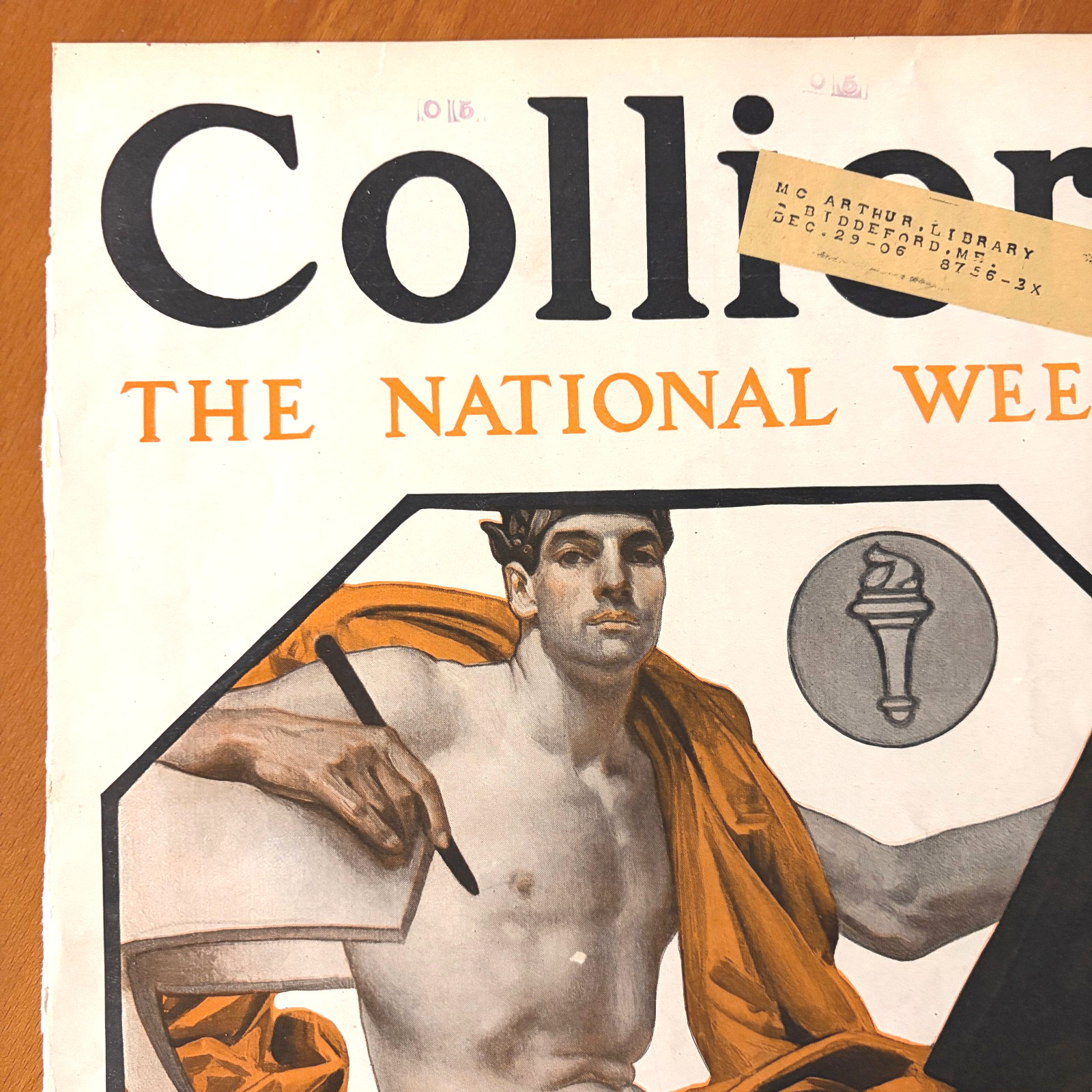 Collier’s Mag October 6 1906 Sexy SCRIBE – JC Leyendecker Art – from Bound Book