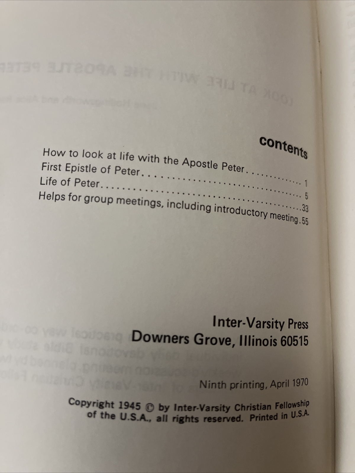 Intervarsity Press Lot 4 Vintage Religious Literature Pristine Condition