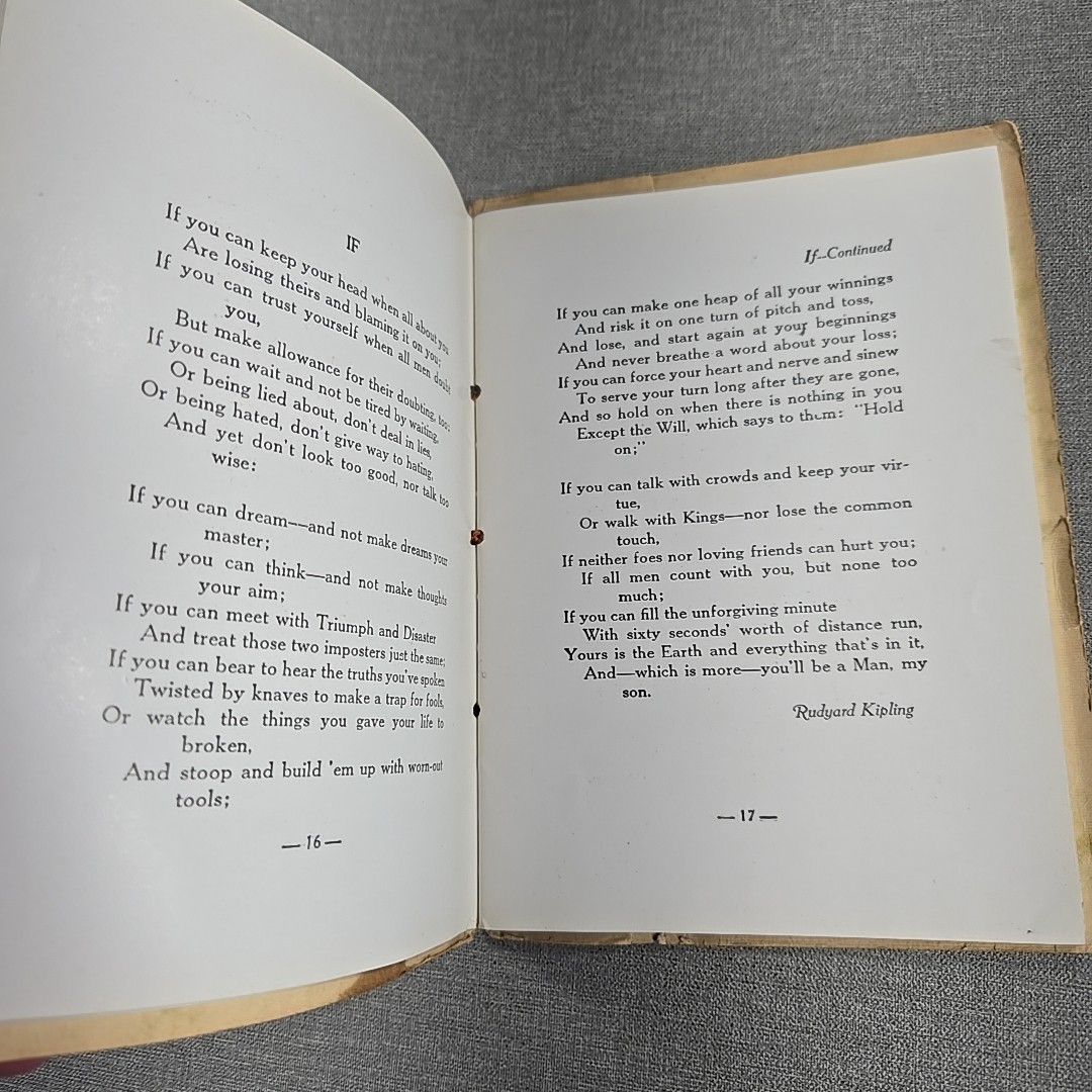 Worth While Poems by Homer A Rodeheaver ~ 1916 Vintage Paperback Staple Bound