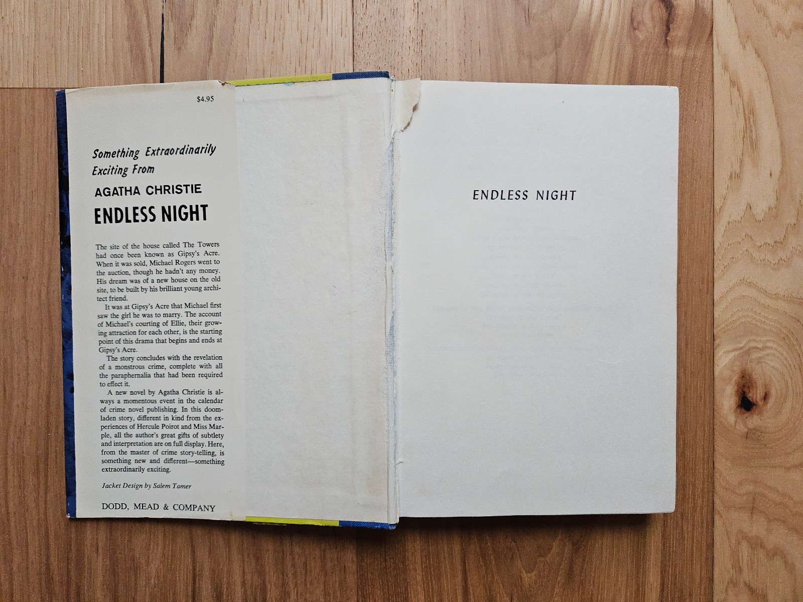 Endless Night by Agatha Christie (1968, Dodd Mead) HC w/ DJ ex-Library