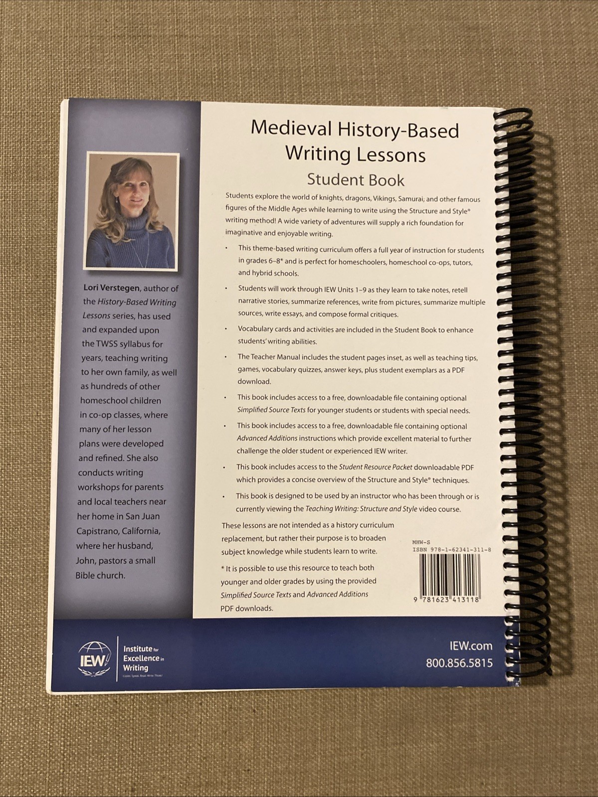 Medieval History-Based Writing Lessons (Student Book only), Fifth Edition IEW
