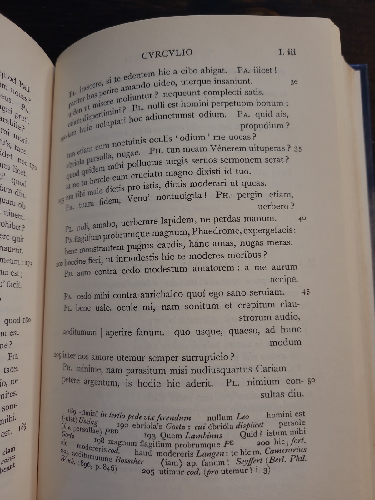Plautus Roman Comedy Latin 2 vols hc W.M. Lindsay ed. 1963 OCT Oxford Classical