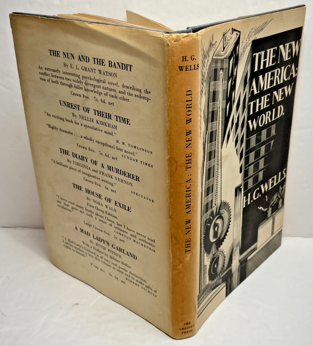 H G Wells / The New America: The New World, United Kingdom 1st Edition 1935