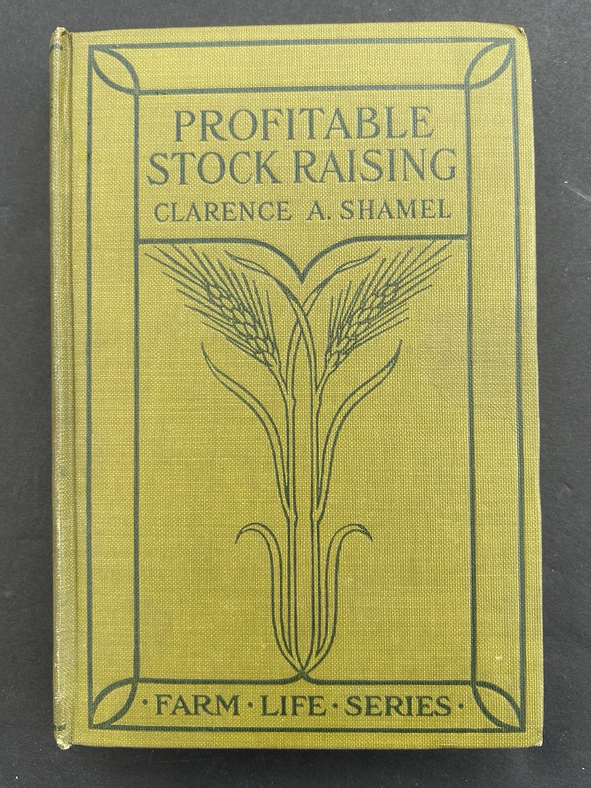 1911 Profitable Stock Raising by Clarence A Shamel Farm Life Series HB Illust