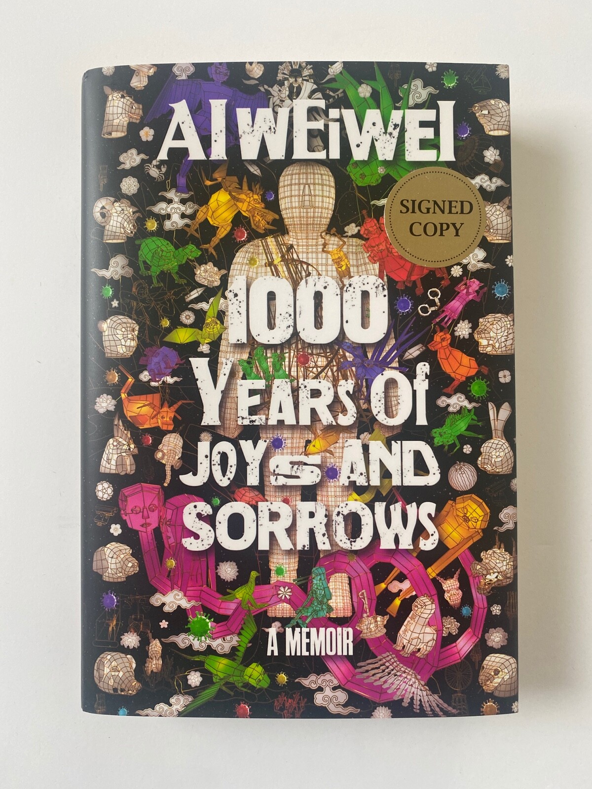 AI WEIWEI signed – 1000 YEARS OF JOYS AND SORROWS (2021) – 1ST ed HCDJ book