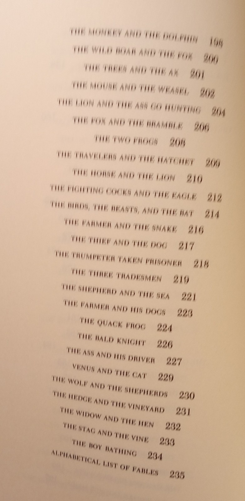 Aesop’s Fables. Book. VGT 2000. 234 Pages. Index