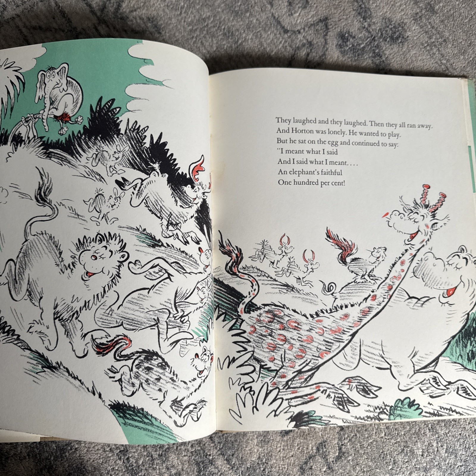 Vintage 1940 Horton Hatches The Egg Dr Seuss HC w/ Original Dust Jacket