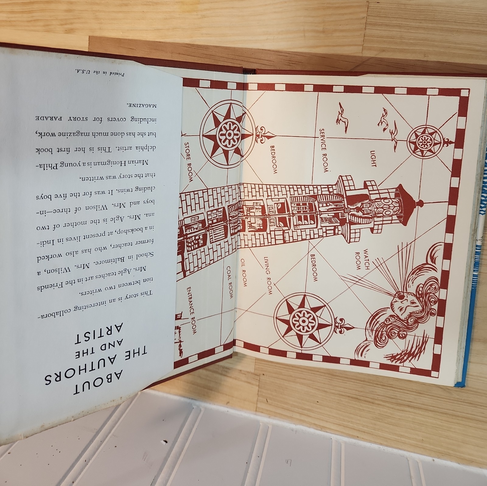 Three Boys and a Lighthouse Hardcover Illustrated Agle Wilson 1951 Mint