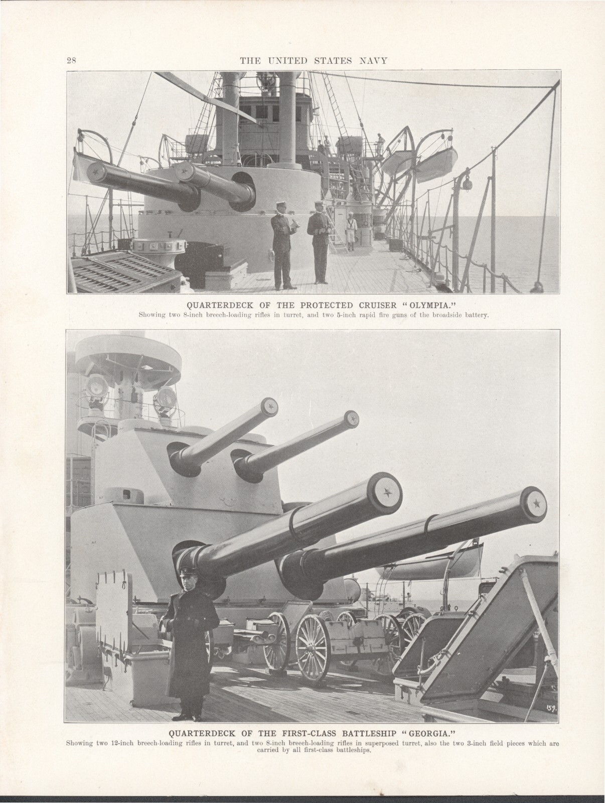 1908 Article * United States Navy * 32 Pages of Photos of Naval Ships