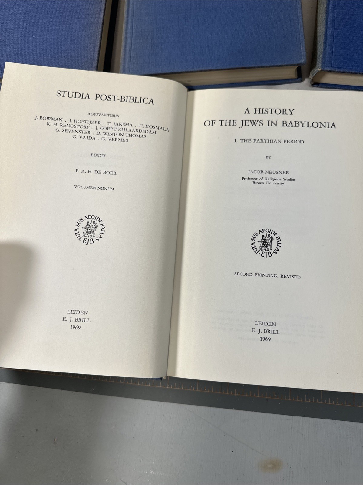 A History of The Jews In Babylonia by Jacob Neusner 5 Volume Set First Edition