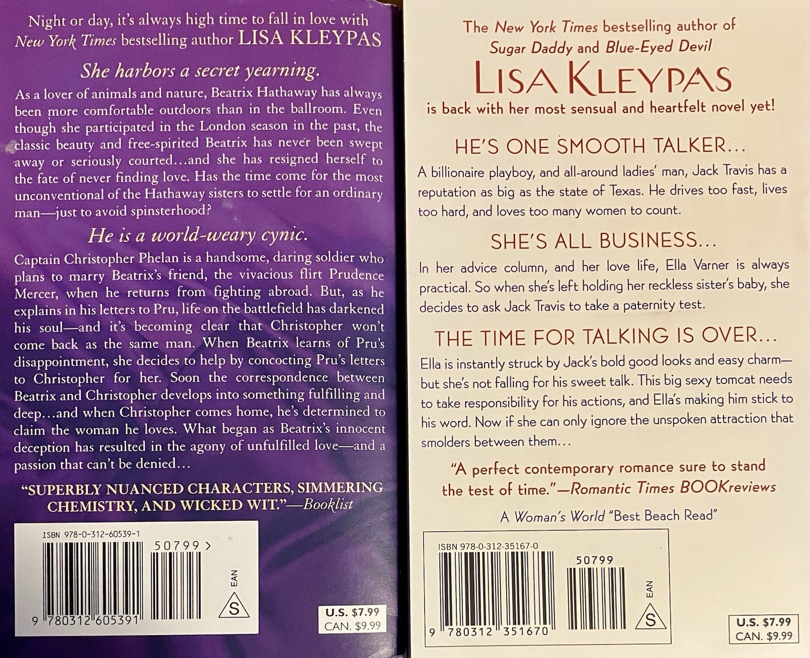 (7 pb) ALL by author LISA KLEYPAS Historical romance