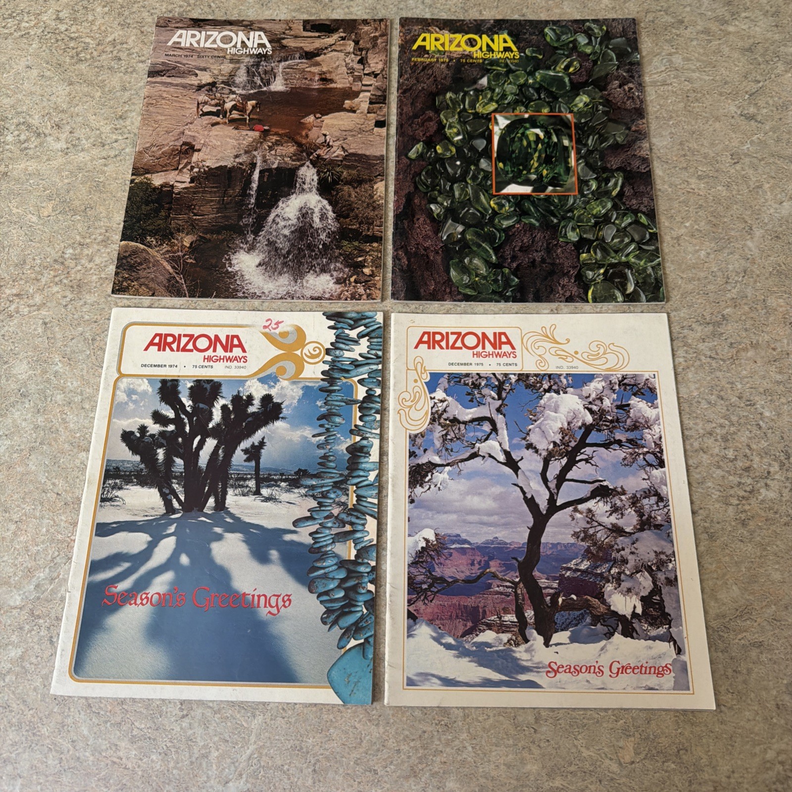 Vintage Arizona Highways Magazines – Lot of 45 – Assorted Issues from 1964-1980
